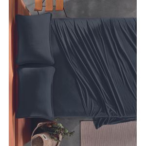Lençol Casal Malha Fio Penteado Altenburg Azul
