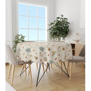 Toalha De Mesa Redonda Wevans Branco
