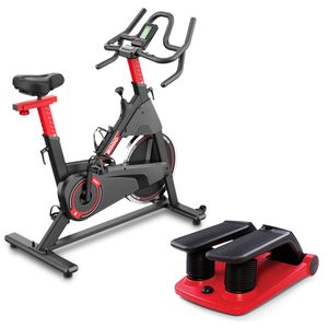 Bicicleta Ergométrica Spinning SB 2000 e Simulador de Caminhada Air Climber Genis Polishop