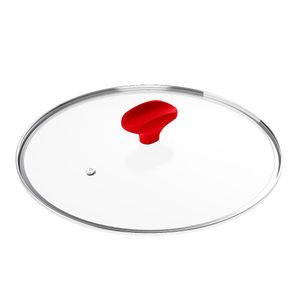 Panelas Ichef Home Sauté Grand e Family Size com Tampa de Vidro 24Cm Vermelha | Ichef