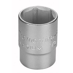 Soquete Sextavado em Aço Cromo Vanadio 17 mm - Encaixe 1/2" Tramontina PRO