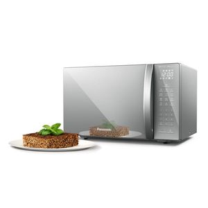 Micro-ondas Panasonic Tecnologia Antibactéria AG 34L Inox - ST67LSRU 127V