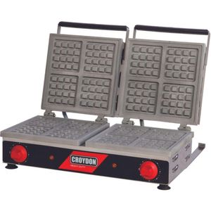 Wafleira Quadrada Dupla Mwqd Croydon Máquina De Waffle Mwqd 127V