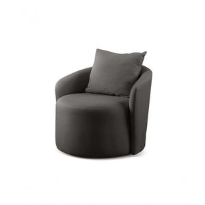 Poltrona Redonda Para Sala Califórnia linho Preto 102