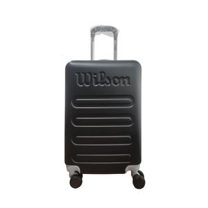 Mala De Bordo Abs Wilson W1735 Rodas Duplas Giro 360 Preto P