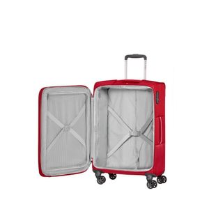 Mala De Viagem Grande Expansível Poliester Samsonite Popsoda Cadeado Tsa E Rodas Duplas Vermelho G