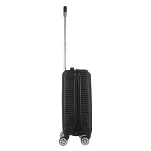 Mala de Bordo ABS para Viagem VIAGGIO VIA-1920 - Cadeado Integrado, Rodas Duplas com Giro 360º - Preto P