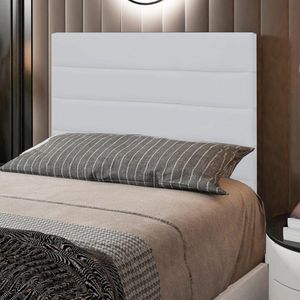 Cabeceira Cama Box Solteiro 90cm Rubi D10 Corano Branco