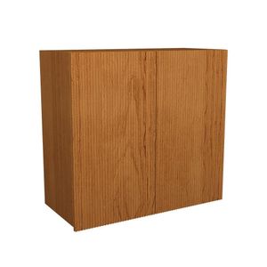 Armário Aéreo de Cozinha Herval Denver, MDP, 2 Portas, Freijó Rocks Ripado, 80cm