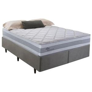 Cama Box King Size Herval Alba, Molas Ensacadas, 65x193x203 cm