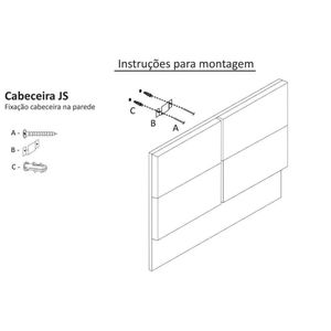 Cabeceira Cama Box Casal King 195cm London chocolate