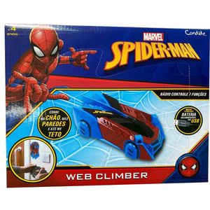 Veículo Controle Remoto 7 Funções Homem-Aranha Web Climber