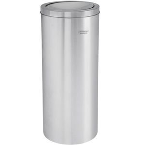 Lixeira Inox Tramontina Swing com Acabamento Polido e Tampa Basculante 30 L