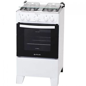 Fogão 4 Bocas Atlas Mônaco Plus Branco Com Mesa Inox Bivolt