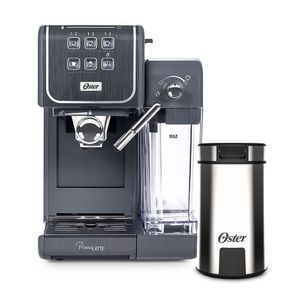 Kit Cafeteira PrimaLatte Touch e Moedor de Café Oster