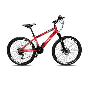 Bicicleta Colli Mônaco Q18 Aro 26 Freio a disco 21 Velocidades Vermelho - Vermelho