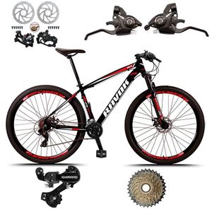 Bicicleta Bike Aro 29 Alumínio 24 Velocidades Shimano Suspensão Freio A Disco laranja 17"