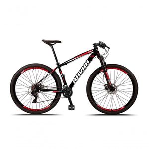 Bicicleta Bike Aro 29 Alumínio 24 Velocidades Shimano Suspensão Freio A Disco vermelho tamanho