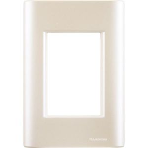 Placa 3 Postos 4x2 Tramontina Giz Perola