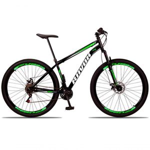 Bicicleta Bike Aço Aro 29 Suspensão Dianteira 21 Velocidades Freio A Disco Verde