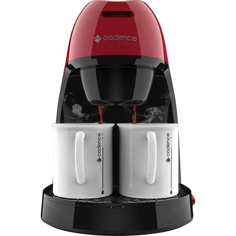 Cafeteira Elétrica Cadence Single Colors Vermelho 2 Xícaras CAF211