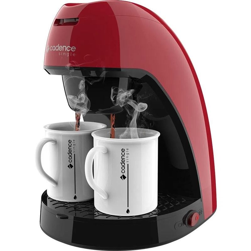 Cafeteira Elétrica Cadence Single Colors Vermelho 2 Xícaras