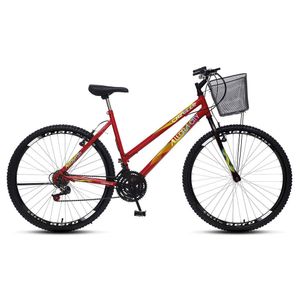 Bicicleta Colli Cazelle Allegra Aro 26 Freio V-Brake Quadro 18 - Vermelho