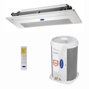 Ar-Condicionado Split Cassete Inverter 1 Via Carrier Connect 18.000 BTUs R-32 Só Frio 220V Monofásico