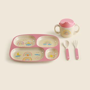 Kit Alimentação Bambu Rainbow com 4 Peças - A\BABY