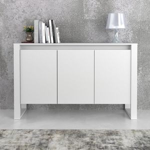 Balcão Escritório com 3 Portas Multimóveis CR25044 Branco