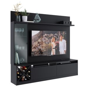 Rack com Painel TV 50" Multimóveis CR25136 Preto