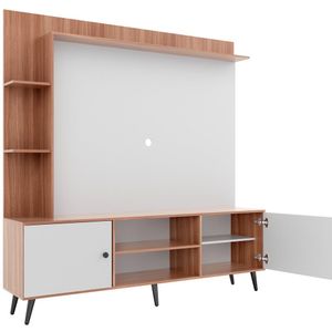 Rack com Painel TV 50" Multimóveis CR25139 Montana/Branco