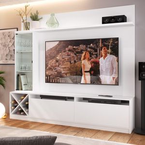 Rack com Painel TV 60" Multimóveis CR25135 Branco