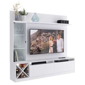 Rack com Painel TV 60" Multimóveis CR25135 Branco