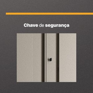 Armário Aço Lavanderia Multiuso Multimóveis CR6042 Cinza/Pto