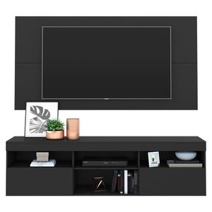 Rack com Painel para TV até 65" Multimóveis Flórida FG3059 Preto