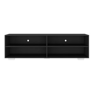 Rack para TV 75" com Pés Jazz Multimóveis MP1018 Preto/Branco