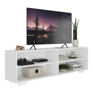 Rack para TV 75" com Pés Jazz Multimóveis MP1018 Branco