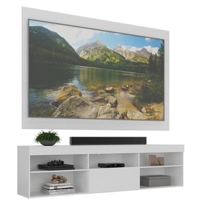 Rack com Painel TV até 75" Web Multimóveis MP1045 Branco