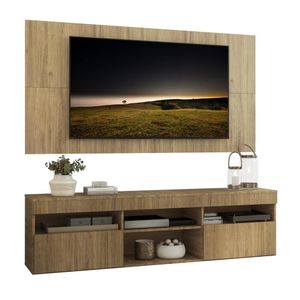 Rack com Painel TV 65" com 2 portas Londres Multimóveis Rustic