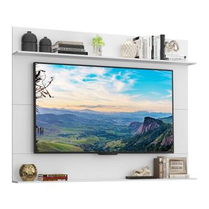 Painel TV 65" com Prateleiras Amsterdã Classic Multimóveis Branco