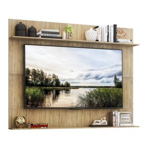 Painel TV 65" com Prateleiras Amsterdã Classic Multimóveis Rustic