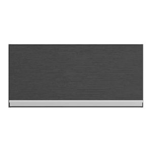 Armário Aéreo Cozinha 70 cm 1 Porta Basculante Veneza Multimóveis MP3681.898 Preto/Branco