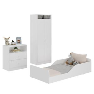 Quarto Infantil Completo Liz Multimóveis Branco