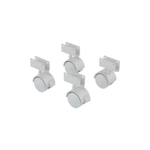 4 Rodinhas Para Berço Rodízio Roda Chapa U 12mm 100KG