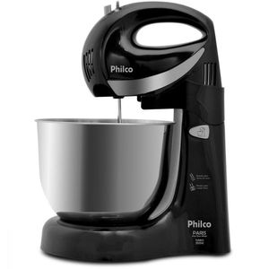 Batedeira Philco Paris Inox Duo Mixer Turbo Preto 127v