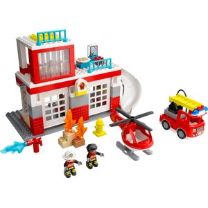 LEGO DUPLO - Quartel dos Bombeiros e Helicóptero