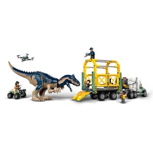 LEGO Jurassic World - Missões de dinossauros: caminhão de transporte de alossauro