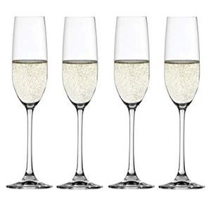 Conjunto de 4 Taças para Champagne em Vidro Cristalino Salute Spiegelau