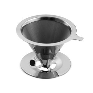 Filtro para Café Reutilizável em Inox 8x11,5x13,5cm Mimo Style Prata